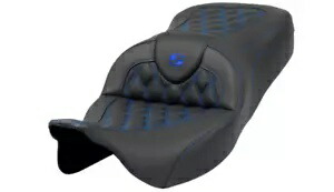SADDLEMEN 0801-1594 A808-07B-182BLU Roadsofa? 格子ステッチシート SADDLEMEN 0801-1594 A808-07B-182BLU Roadsofa? Lattice Stitch Seat 【並行輸入品】