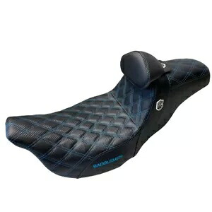 SADDLEMEN ティールステッチ 0801-1256 SC80807DBRT ProSeries SDC パフォーマンス グリップ シート SADDLEMEN TEAL STITCH 0801-1256 SC80807DBRT ProSeries SDC Performance Grip Seat 【並行輸入品】