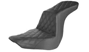 SADDLEMEN 0802-1463 818-29-195 ステップアップシート - フル格子ステッチ - ブラック SADDLEMEN 0802-1463 818-29-195 Step-Up Seat ? Full Lattice Stitch - Black 【並行輸入品】