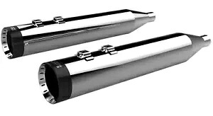 KHROME WERKS 1801-1288 202795 HP-Plus 4.5インチ スリップオン クローム マフラー - タービンチップ KHROME WERKS 1801-1288 202795 HP-Plus 4.5\