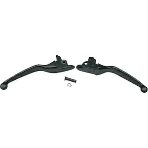 DRAG SPECIALTIES 0610-0188 ワイドブレードレバーセット - ブラック DRAG SPECIALTIES 0610-0188 Wide Blade Lever Set - Black 【並行輸入品】