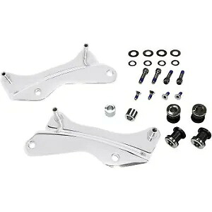 DRAG SPECIALTIES 1510-0495 クイック デタッチ ツアー ボックス マウント - クロム DRAG SPECIALTIES 1510-0495 Quick Detach Tour Box Mount - Chrome 【並行輸入品】