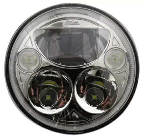 CUSTOM DYNAMICS 2001-1259 CDTB-575-C TruBEAM? LED ヘッドライト - 5-3/4 インチ - クローム CUSTOM DYNAMICS 2001-1259 CDTB-575-C TruBEAM? LED Headlight - 5-3/4\