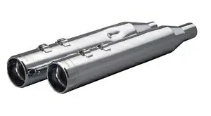 KHROME WERKS 1801-1772 202975 HP-Plus 4-1/2インチ スリップオンマフラー - クローム クラシックチップ KHROME WERKS 1801-1772 202975 HP-Plus 4-1/2\