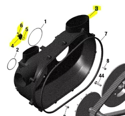 新しい OEM Can-Am 2022 Maverick Turbo DS / Max CVT エアガイド アセンブリ 420212707 New OEM Can-Am 2022 Maverick Turbo DS / Max CVT Air Guide Assembly 420212707 【並行輸入品】