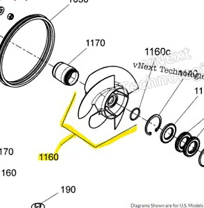 新しい OEM Sea-Doo インペラ アセンブリ - 267001110 New OEM Sea-Doo Impeller Assembly - 267001110 【並行輸入品】