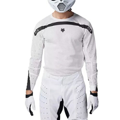新しいフォックス レーシング エアライン アビエーション ジャージ - ホワイト - XL New Fox Racing Airline Aviation Jersey- White - X-Large 【並行輸入品】