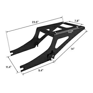 ブラックパック トランクマウントブラケットラック ハーレーツアーパック ファットボーイ ファットボーイ 08-17用 Black Pack Trunk Mount Bracket Rack Fit For Harley Tour Pak Fat Boy Fatboy 08-17 【並行輸入品】