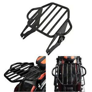 取り外し可能な 2 アップ 荷物ラック ハーレー ツーリング ロードキング ストリート グライド 09-24 に適合 Detachable 2-Up Luggage Rack Fit For Harley Touring Road King Street Glide 09-24 【並行輸入品】