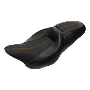 運転席&助手席 ハーレーツーリングロードグライド 2009-2023 ブラックブラウンに適合 Driver & Passenger Seat Fit For Harley Touring Road Glide 2009-2023 Black Brown 【並行輸入品】