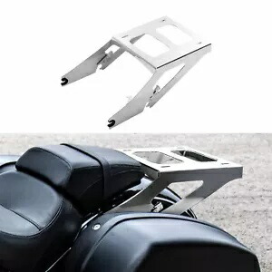 クロームツーアップマウント荷物ラック ハーレースポーツグライド FLSB 2018-2023 22に適合 Chrome Two Up Mounting Luggage Rack Fit For Harley Sport Glide FLSB 2018-2023 22 【並行輸入品】