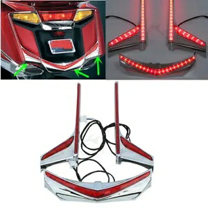 フェンダー ティップラン ブレーキ LED ライト ストリップ ホンダ ゴールドウィング GL1800 12-17 F6B に適合 Fender Tip Run Brake LED Light Strips Fit For Honda Goldwing GL1800 12-17 F6B 【並行輸入品】