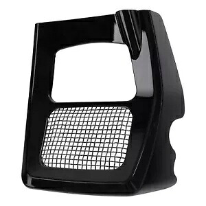ブラックフェアリングフロントスポイラーラジエーターあごカバーハーレーロードキング 17-24 に適合 Black Fairing Front Spoilers Radiator Chin Cover Fit For Harley Road King 17-24 【並行輸入品】