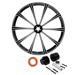 26 インチ x 3.5 インチ フロント ホイール リム シングル ディスク ハブ ハーレー ツーリング 2008-Up ABS に適合 26'' X 3.5'' Front Wheel Rim Single Disc Hub Fit For Harley Touring 2008-Up ABS 【並行輸入品】