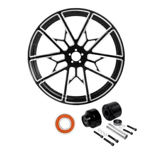 21 インチフロントホイールリムシングルディスクハブハーレーツーリング 2008-2023 ABS モデルに適合 21\