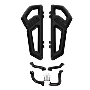 ドライバーフットボードフロアボード マウントブラケット付き ハーレーツーリング 2017-24 ブラックに適合 Driver Footboard Floorboard W/Mount Bracket Fit For Harley Touring 2017-24 Black 【並行輸入品】