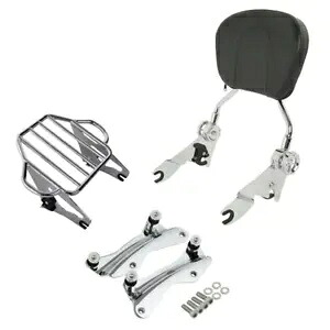 シーシーバー乗客背もたれ荷物ラックドッキングフィットハーレーロードキング 14-23 Sissy Bar Passenger Backrest Luggage Rack Docking Fit For Harley Road King 14-23 【並行輸入品】