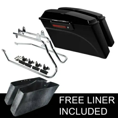 サドルバッグ 6x9インチ スピーカー蓋変換ブラケット ハーレーソフテイル FLSTC 84-17用 Saddlebag 6x9\