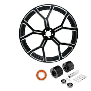 21 インチフロントホイールリムハブデュアルディスクハーレーロードグライド 08-23 22 ABS モデルに適合 21'' Front Wheel Rim Hub Dual Disc Fit For Harley Road Glide 08-23 22 ABS models 【並行輸入品】