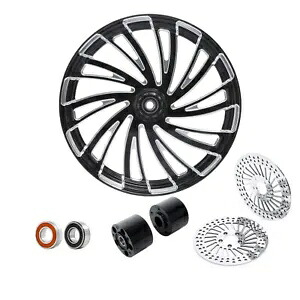 23 インチ フロント ホイール リム デュアル ハブ & ブレーキ ローター ハーレー ロード グライド 08-23 ABS に適合 23'' Front Wheel Rim Dual Hub & Brake Rotor Fit For Harley Road Glide 08-23 ABS 【並行輸入品】