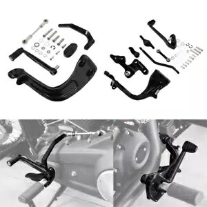 ブラックミッドコントロールシフトブレーキサイドフィットハーレースポーツグライドファットボブ2018-2023用 Black Mid-Controls Shift Brake Side Fit For Harley Sport Glide Fat Bob 2018-2023 【並行輸入品】