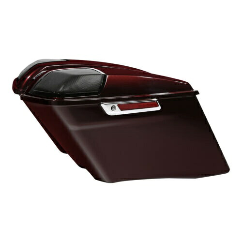 スピーカー蓋付きサドルバッグ ハーレーツーリングロードグライド 14-23 ツイストチェリーに適合 Saddlebag w/ Speakers Lid Fit For Harley Touring Road Glide 14-23 Twisted Cherry 【並行輸入品】