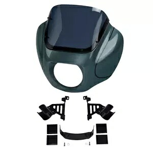 フェアリング フロントガラス & ブラケット ハーレー ソフテイル FXBB FXLR 2018-2023 スプルースに適合 Fairing Windshield & Bracket Fit For Harley Softail FXBB FXLR 2018-2023 Spruce 【並行輸入品】