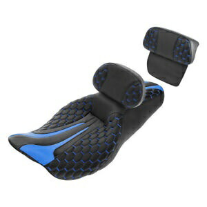 ライダー助手席背もたれパッドフィットハーレーツーリングロードキンググライド 2014-23 Rider Passenger Seat Backrest Pad Fit For Harley Touring Road King Glide 2014-23 【並行輸入品】