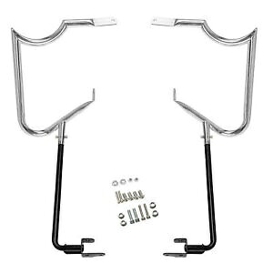 サドルバッグブラケットガードバーサポートバーハーレーロードキンググライド 14-24 22 に適合 Saddlebag Bracket Guard Bar Support Bar Fit For Harley Road King Glide 14-24 22 【並行輸入品】