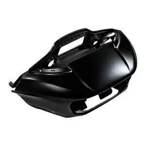 インナー&アウターヘッドライトフェアリング ハーレーロードグライド 15-23 2022 ブラックデニムに適合 Inner & Outer Headlight Fairing Fit For Harley Road Glide 15-23 2022 Black Denim 【並行輸入品】