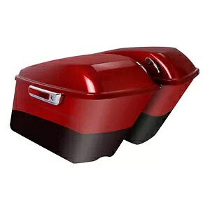 ハードサドルバッグ ハーレー ストリート グライド 2014-2024 ウィキッド レッド ツイスト チェリーに適合 Hard Saddlebags Fit For Harley Street Glide 2014-2024 Wicked Red Twisted Cherry 【並行輸入品】