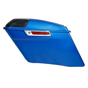ストレッチサドルバッグスピーカー蓋ハーレー FLTRX FLHXS 14-23 エレクトリックブルーに適合 Stretched Saddlebags Speaker Lids Fit For Harley FLTRX FLHXS 14-23 Electric Blue 【並行輸入品】