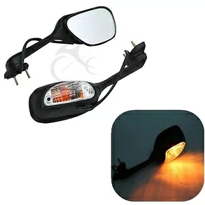 バックミラーターンシグナルスズキ GSXR600 750 GSX-R750 2011-2017 2012 Rear View Mirrors Turn Signal Fit For Suzuki GSXR600 750 GSX-R750 2011-2017 2012 【並行輸入品】