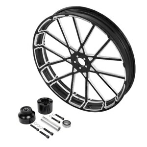 23 インチフロントホイールリムシングルディスクハブハーレーロードキンググライド 2008-Up 2022 に適合 23'' Front Wheel Rim Single Disc Hub Fit For Harley Road King Glide 2008-Up 2022 【並行輸入品】