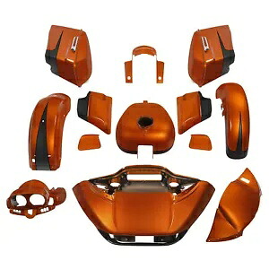 フェアリング ボディワーク ハーレーロードグライド 2015-2024 スコーチオレンジ/ブラックデニムに適合 Fairing Bodywork Fit For Harley Road Glide 2015-2024 Scorched Orange/Black Denim 【並行輸入品】
