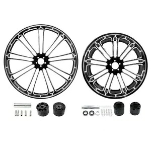 30 インチ フロント 18 インチ リア ホイール リム デュアル ハブ ハーレー ツーリング非 ABS 2008-2024 に適合 30'' Front 18'' Rear Wheel Rim Dual Hub Fit For Harley Touring non ABS 2008-2024 【並行輸入品】