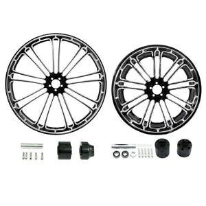 23 インチ フロント 18 インチ リア ホイール リム シングルハブ付き ハーレー ロード グライド 08-23 に適合 23'' Front 18'' Rear Wheel Rim with Single Hub Fit For Harley Road Glide 08-23 【並行輸入品】