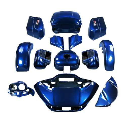 フェアリング ボディワークキット ハーレー ロード グライド リミテッド 2015-2024 スーペリア ブルーに適合 Fairing Bodywork Kit Fit For Harley Road Glide Limited 2015-2024 Superior Blue 【並行輸入品】