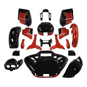 フェアリングボディワーク CVO ロードグライド 15-24 23 サンセットオレンジ/サンセットブラックフェードに適合 Fairing Bodywork Fit For CVO Road Glide 15-24 23 Sunset Orange/Sunset Black Fade 【並行輸入品】