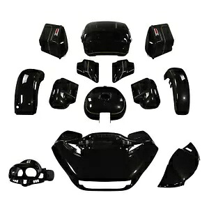 フェアリングボディワークキット ハーレーロードグライド 2015-2024 2023 2022 ブラッククォーツに適合 Fairing Bodywork Kit Fit For Harley Road Glide 2015-2024 2023 2022 Black Quartz 【並行輸入品】