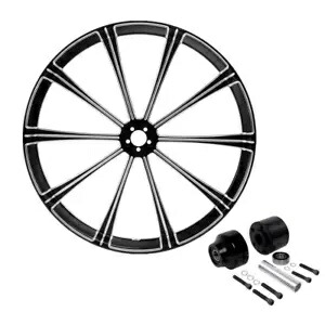 30 ''X3.5'' CNC フロントホイールリムシングルディスクハブハーレーロードグライド 08-23 に適合 30''X3.5'' CNC Front Wheel Rim Single Disc Hub Fit For Harley Road Glide 08-23 【並行輸入品】