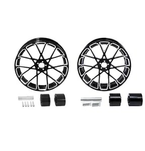 18 インチ フロント & リア ホイール リム デュアル ハブ ハーレー ストリート グライド 08-2023 非 ABS に適合 18'' Front & Rear Wheel Rim Dual Hub Fit For Harley Street Glide 08-2023 non ABS 【並行輸入品】