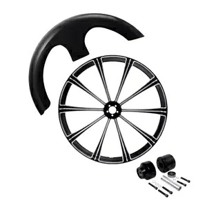30 ''X3.5'' フロントホイールリムシングルハブフェンダーハーレーストリートグライド 08-23 に適合 30''X3.5'' Front Wheel Rim Single Hub Fender Fit For Harley Street Glide 08-23 【並行輸入品】