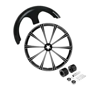 30 ''X3.5'' フロントホイールリムデュアルハブフェンダーハーレーロードキンググライド 08-23 に適合 30''X3.5'' Front Wheel Rim Dual Hub Fender Fit For Harley Road King Glide 08-23 【並行輸入品】