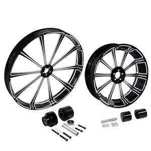 32 インチ フロント 18 インチ リア ホイール リム シングル ハブ ハーレー ツーリング ロードキング 08-23 に適合 32'' Front 18'' Rear Wheel Rim Single Hub Fit For Harley Touring Road King 08-23 【並行輸入品】