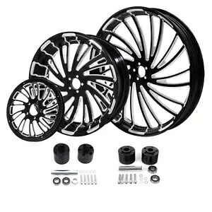 23 インチフロントホイールリム 18 インチリアホイールリムハブプーリーハーレーツーリング 08-23 に適合 23'' Front Wheel Rim 18'' Rear Wheel Rim Hub Pulley Fit For Harley Touring 08-23 【並行輸入品】