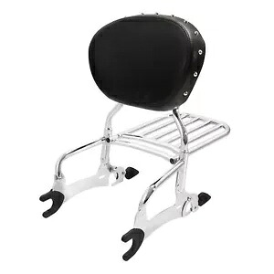 バックレスト シーシーバー & 荷物ラック インディアン チーフテン リミテッド 2017-2024 21 に適合 Backrest Sissy Bar & Luggage Rack Fit For Indian Chieftain Limited 2017-2024 21 【並行輸入品】