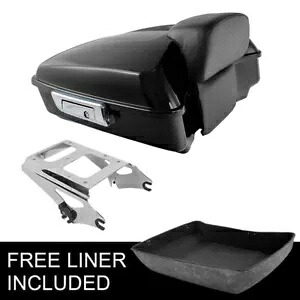 チョップドパック トランク バックレスト クローム ラック ハーレー ツアーパック ロードキング 09-13用 Chopped Pack Trunk Backrest Chrome Rack Fit For Harley Tour Pak Road King 09-13 【並行輸入品】