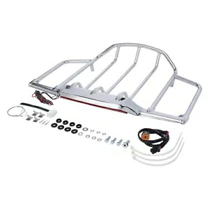 トランク荷物ラック LED ライトハーレーツアーパックツーリングエレクトラグライド 93-13 に適合 Trunk Luggage Rack LED Light Fit For Harley Tour Pak Touring Electra Glide 93-13 【並行輸入品】
