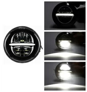 5.75インチ 5-3/4インチ ブラック ラウンド LED ヘッドライト プロジェクター ハーレー スポーツスター 883 XL1200用 5.75\\\